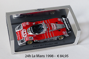 Model Kremer Porsche K8 Spyder -  24h Le Mans 1998